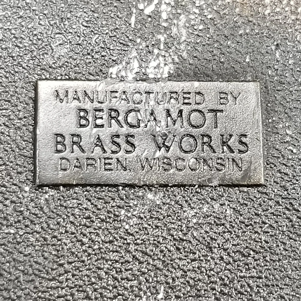 Bergamot‎ Brass Works Belt Buckle Ford Model A 1970s Vintage Car Brass Plated